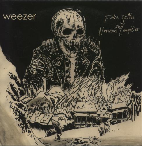 Weezer Fake Smiles And Nervous Laughter - Blue Vinyl 7" vinyl single (7 inch record / 45) US WEE07FA865935
