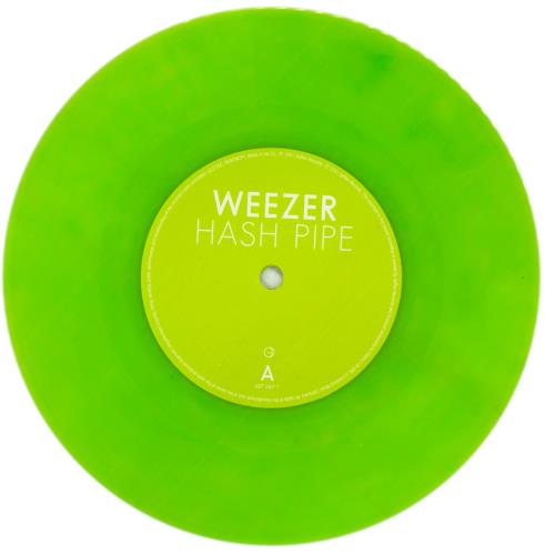 Weezer Hashpipe - Lime Green Vinyl - 2nd Sleeve 7" vinyl single (7 inch record / 45) UK WEE07HA781082