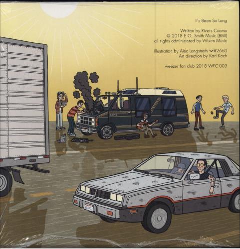 Weezer It's Been So Long - Blue Vinyl - Sealed 7" vinyl single (7 inch record / 45) UK WEE07IT781109