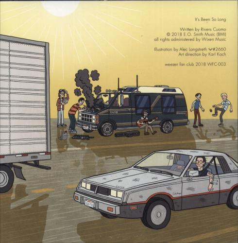 Weezer It's Been So Long - Blue Vinyl 7" vinyl single (7 inch record / 45) US WEE07IT865999