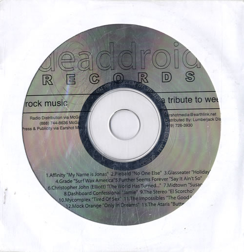 Weezer Rock Music: A Tribute To Weezer CD album (CDLP) US WEECDRO216038