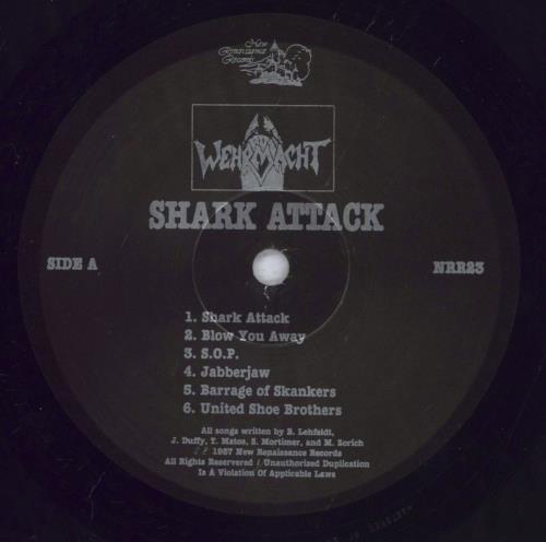 Wehrmacht Shark Attack vinyl LP album (LP record) US WGJLPSH833346