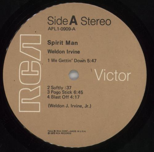 Weldon Irvine Spirit Man vinyl LP album (LP record) US ZSLLPSP859956