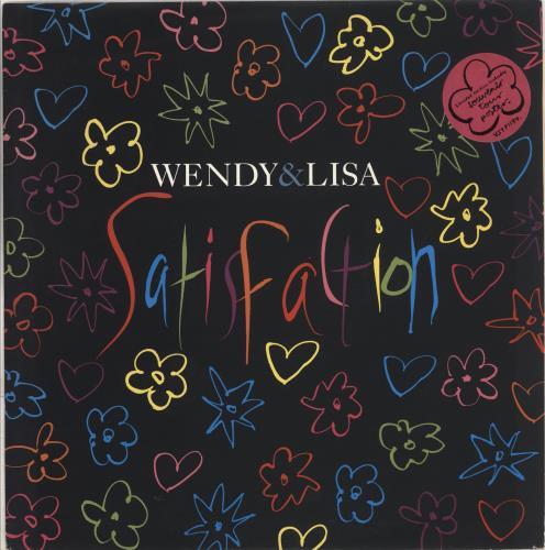Wendy & Lisa Satisfaction + Poster 12" vinyl single (12 inch record / Maxi-single) UK WEN12SA33817