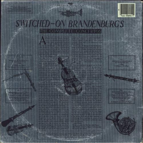Wendy Carlos Switched-On Brandenburgs: The Complete Concertos 2-LP vinyl record set (Double LP Album) US WUV2LSW774569