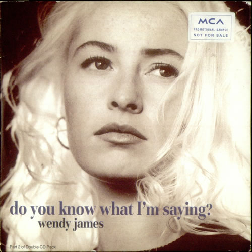 Wendy James Do You Know? - CD2 CD single (CD5 / 5") UK WJAC5DO20371