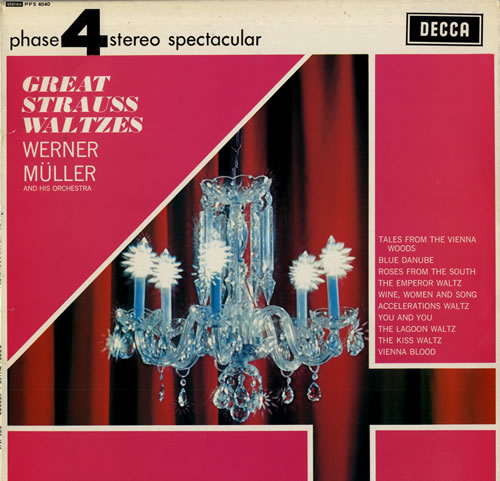 Werner M�ller Great Strauss Waltzes vinyl LP album (LP record) UK WEMLPGR561046