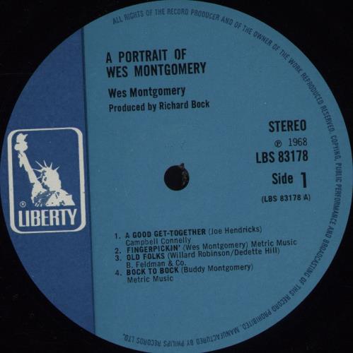 Wes Montgomery A Portrait Of Wes Montgomery vinyl LP album (LP record) UK WMGLPAP470873