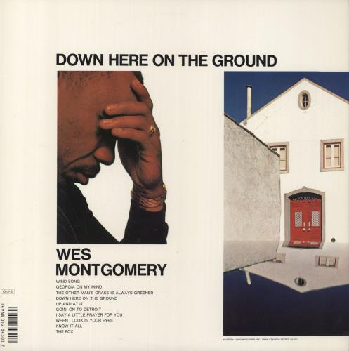 Wes Montgomery Down Here On The Ground vinyl LP album (LP record) Japanese WMGLPDO822288
