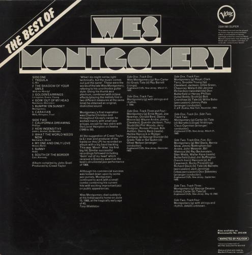 Wes Montgomery The Best Of vinyl LP album (LP record) UK WMGLPTH587742