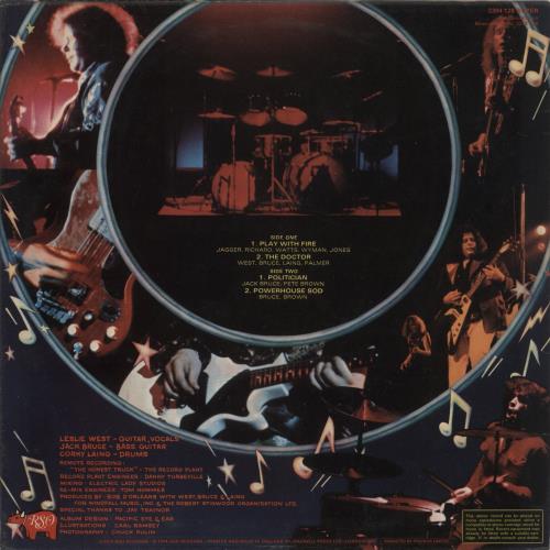 West, Bruce & Laing Live 'N' Kickin' vinyl LP album (LP record) UK WB&LPLI337848