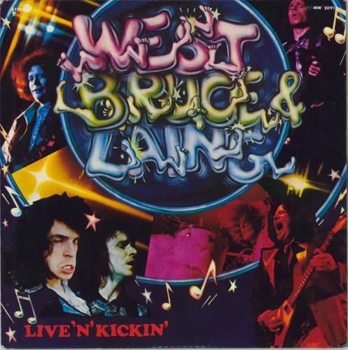 West, Bruce & Laing Live 'n' Kickin' vinyl LP album (LP record) Japanese WB&LPLI723942