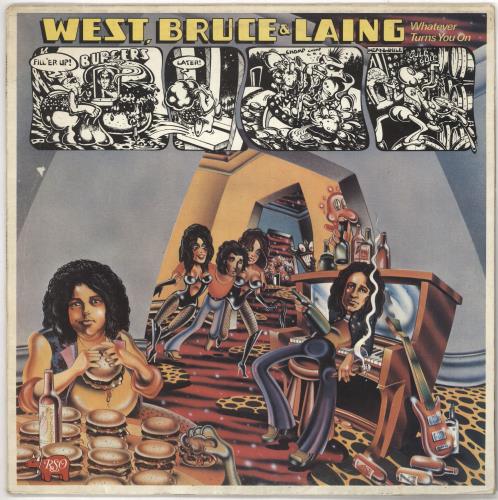 West, Bruce & Laing Whatever Turns You On - VG vinyl LP album (LP record) UK WB&LPWH722859