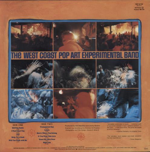 West Coast Pop Art Experimental Band Part One vinyl LP album (LP record) German WCPLPPA357559