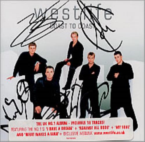Westlife Coast To Coast - Autographed CD album (CDLP) UK WLICDCO205906