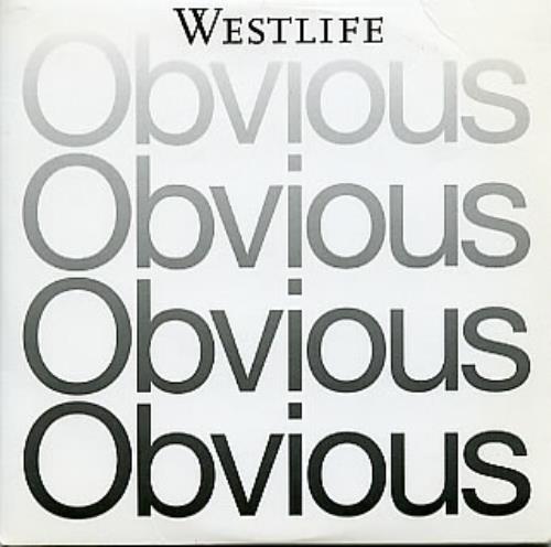 Westlife Obvious CD single (CD5 / 5") European WLIC5OB271027