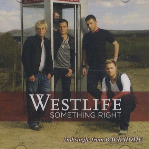 Westlife Something Right CD-R acetate Japanese WLICRSO433408