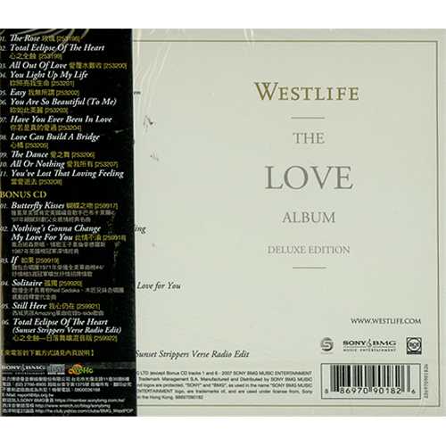 Westlife The Love Album 2 CD album set (Double CD) Taiwanese WLI2CTH408489