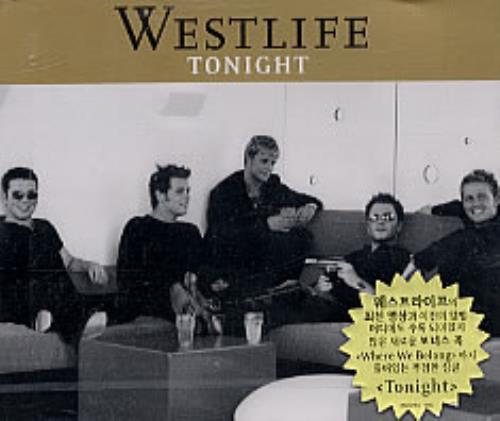Westlife Tonight CD single (CD5 / 5") Korean WLIC5TO247908