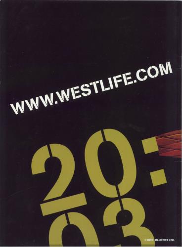 Westlife Unbreakable Tour tour programme UK WLITRUN826105