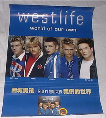 Westlife World Of Our Own poster Taiwanese WLIPOWO215073