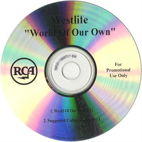 Westlife World Of Our Own CD-R acetate US WLICRWO236593