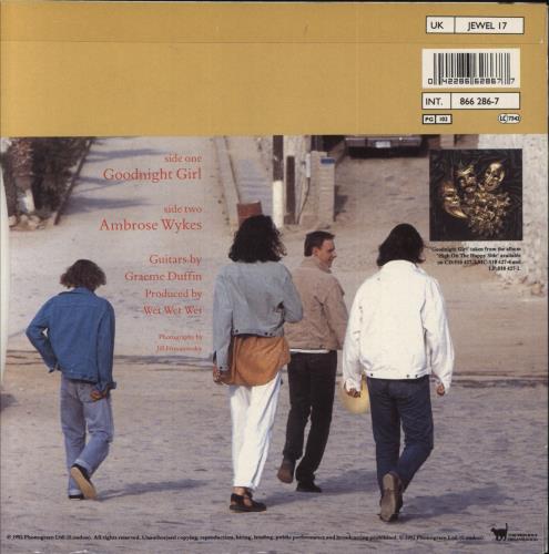Wet Wet Wet Goodnight Girl 7" vinyl single (7 inch record / 45) UK WET07GO233858