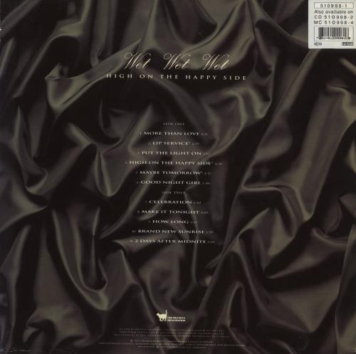Wet Wet Wet High On The Happy Side/ Cloak And Dagger - stickered 2-LP vinyl record set (Double LP Album) UK WET2LHI731192