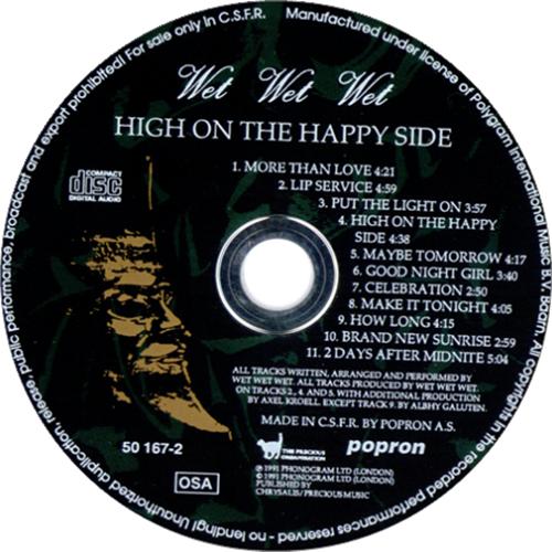 Wet Wet Wet High On The Happy Side CD album (CDLP) Czech WETCDHI224798