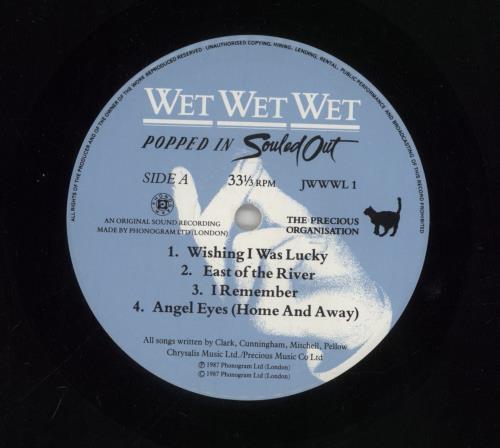 Wet Wet Wet Popped In Souled Out - Hype Stickered (a) vinyl LP album (LP record) UK WETLPPO714618