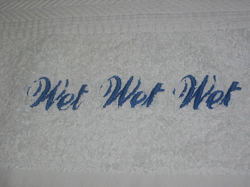 Wet Wet Wet Promotional Towel memorabilia UK WETMMPR346899