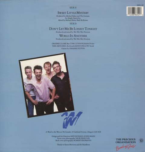 Wet Wet Wet Sweet Little Mystery 12" vinyl single (12 inch record / Maxi-single) UK WET12SW08101