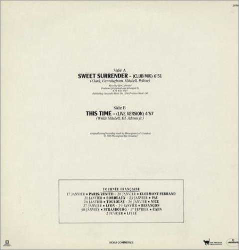 Wet Wet Wet Sweet Surrender 12" vinyl single (12 inch record / Maxi-single) French WET12SW91913