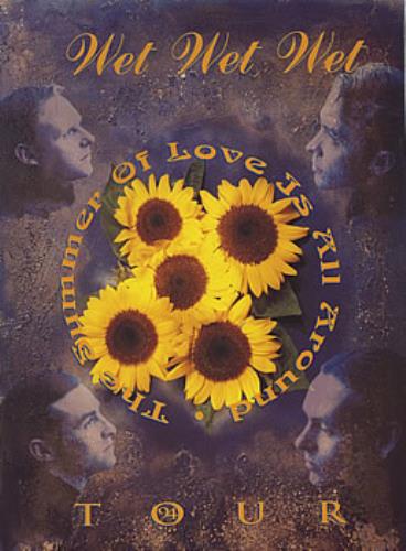 Wet Wet Wet The Summer Of Love Is All Around tour programme UK WETTRTH216789