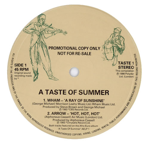 Wham A Ray Of Sunshine 12" vinyl single (12 inch record / Maxi-single) UK WHA12AR23253