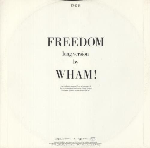 Wham Freedom 12" vinyl single (12 inch record / Maxi-single) UK WHA12FR17807