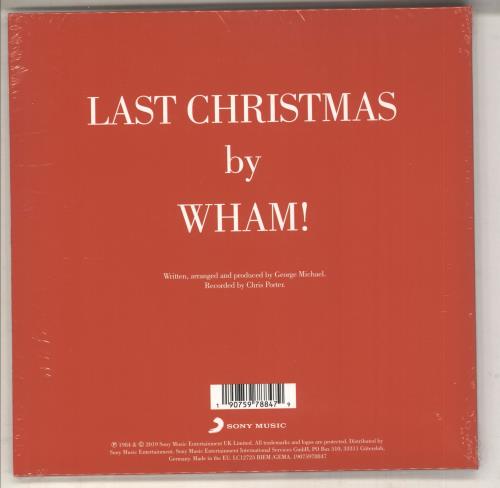 Wham Last Christmas - White Vinyl - Sealed 7" vinyl single (7 inch record / 45) UK WHA07LA735428