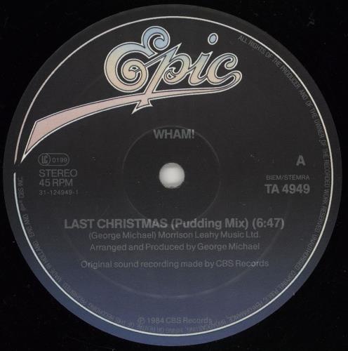 Wham Last Christmas 12" vinyl single (12 inch record / Maxi-single) Dutch WHA12LA765347