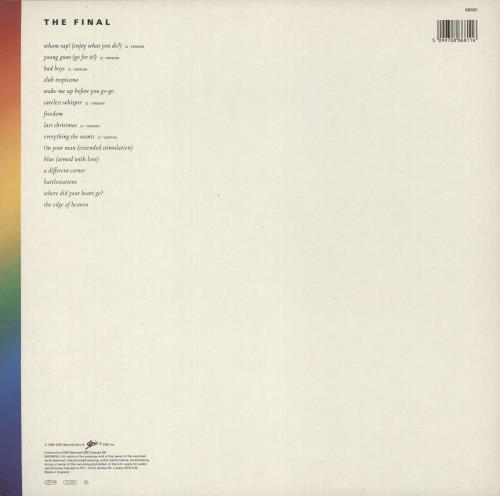 Wham The Final 2-LP vinyl record set (Double LP Album) UK WHA2LTH620279