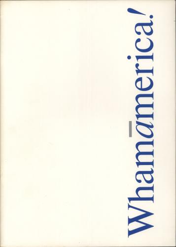 Wham Whamamerica! tour programme US WHATRWH294750