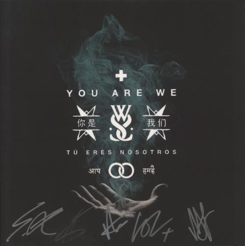 While She Sleeps You Are We - Aquamarine w/ Black Marble Vinyl - Autographed 2-LP vinyl record set (Double LP Album) UK 07Y2LYO877123
