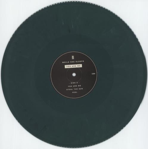 While She Sleeps You Are We - Aquamarine w/ Black Marble Vinyl - Autographed 2-LP vinyl record set (Double LP Album) UK 07Y2LYO877123