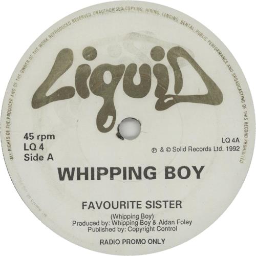 Whipping Boy Favourite Sister 7" vinyl single (7 inch record / 45) UK WHP07FA240205