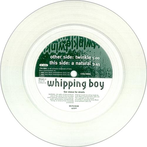 Whipping Boy Twinkle - Clear Vinyl 7" vinyl single (7 inch record / 45) UK WHP07TW425232
