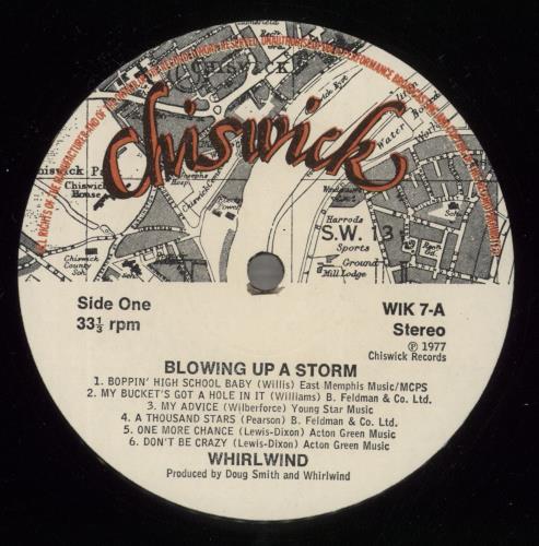 Whirlwind Blowing Up A Storm vinyl LP album (LP record) UK WHWLPBL277785