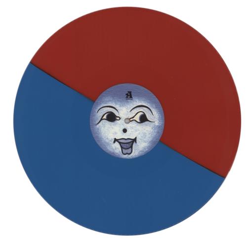 White Denim Crystal Bullets / King Tears - Red & Blue Vinyl + Shrinkwrap vinyl LP album (LP record) UK WDELPCR871248