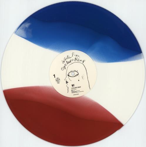 White Fence Cyclops Reap - Red, White, and Blue Tricolor Vinyl + Flexi vinyl LP album (LP record) US YK9LPCY871428