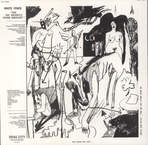 White Fence For The Recently Found Innocent vinyl LP album (LP record) US YK9LPFO808929