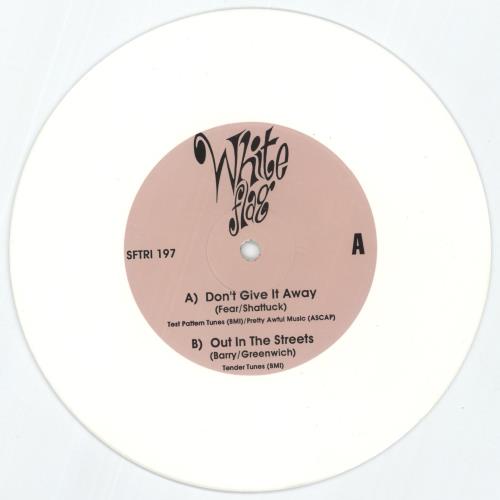 White Flag Don't Give It Away - White Vinyl 7" vinyl single (7 inch record / 45) US WKI07DO871563