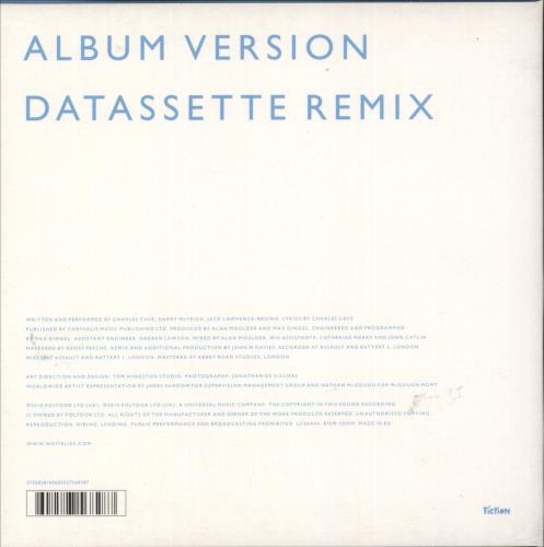 White Lies Bigger Than Us - Blue Vinyl 7" vinyl single (7 inch record / 45) UK WI407BI525448